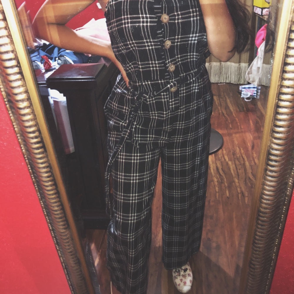Plaid jumpsuit